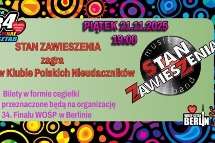 Koncert charytatywny Stan Zawieszenia w Berlinie w Klubie Polskich Nieudaczników