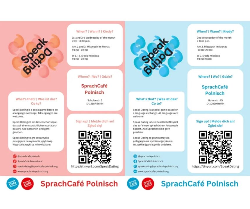 Speak Dating w Berlinie uczestnicy wymiany językowej